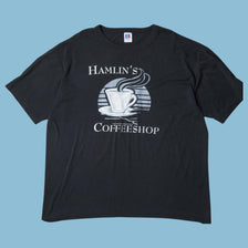 Vintage Russell Athletic Hamlin's Coffeeshop T-Shirt - XL