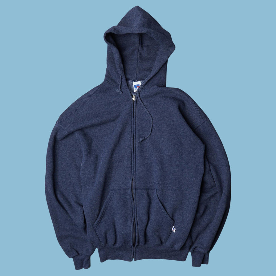 Sweat à capuche zippé vintage Russell Athletic - XL