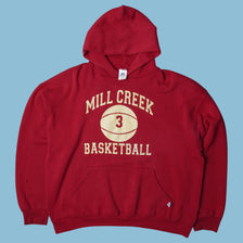 Vintage Russell Athletic Mill Creek Basketball Hoodie - XL