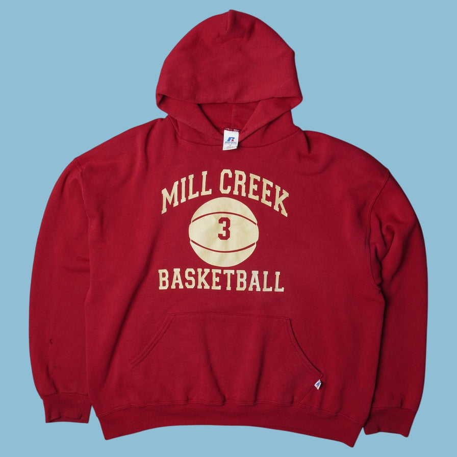 Vintage Russell Athletic Mill Creek Basketball Hoodie - XL