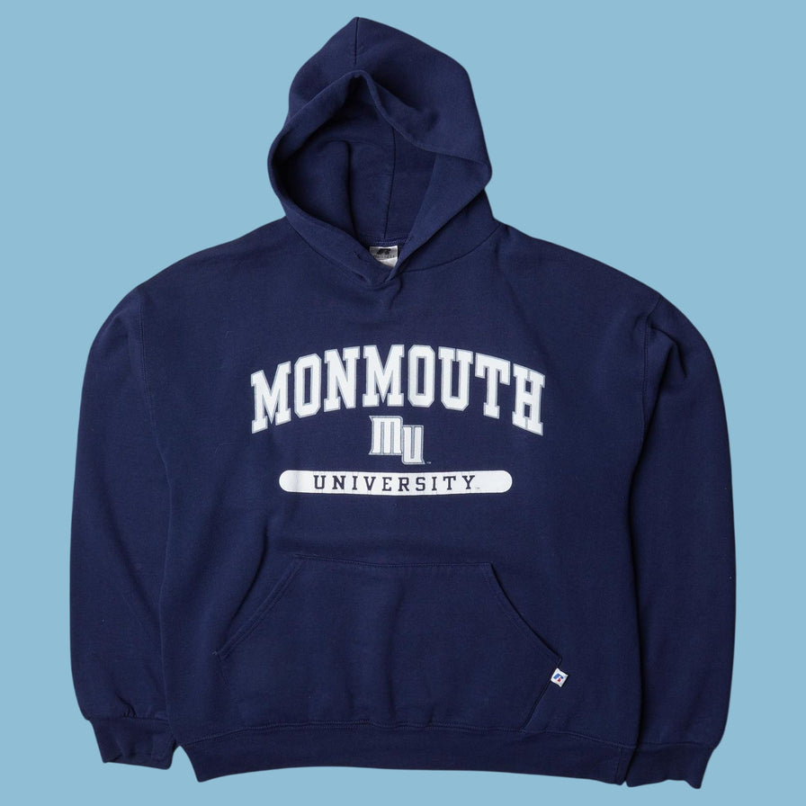 Vintage Russell Athletic Monmouth University Hoodie - L