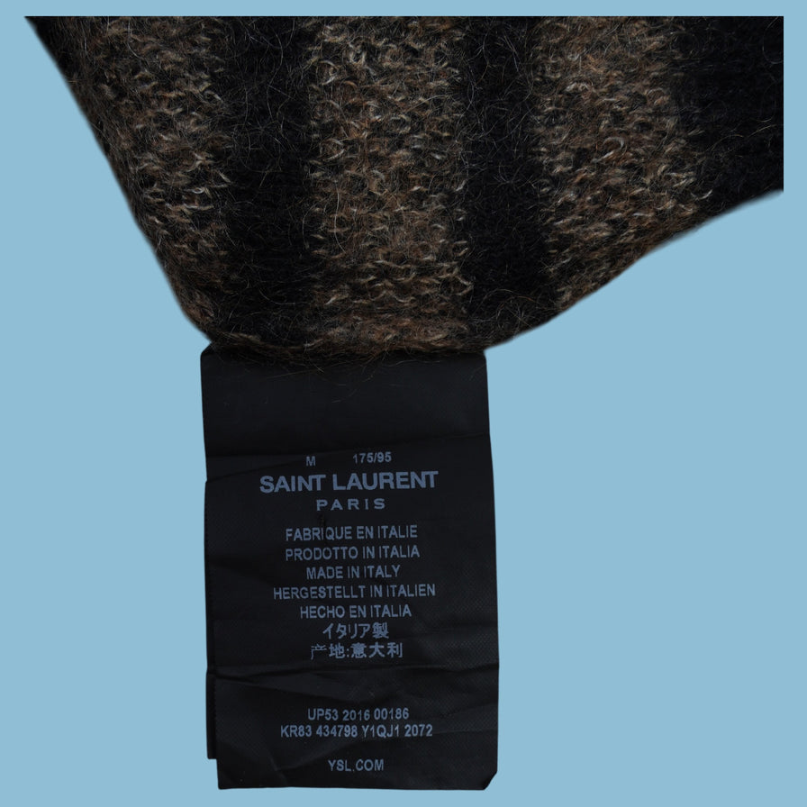 Vintage Saint Laurent Paris Leopard Pullover - M - NFF Vintage