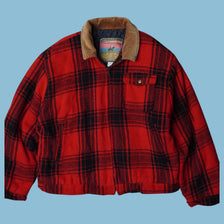 Vintage Santa Fe Trail 90s Plaid Jacke - XL
