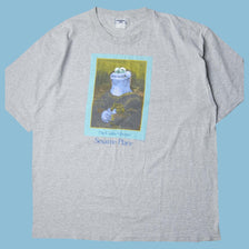 Vintage Sesame Place 90s Cookie Monster Mona Lisa T-Shirt - XL