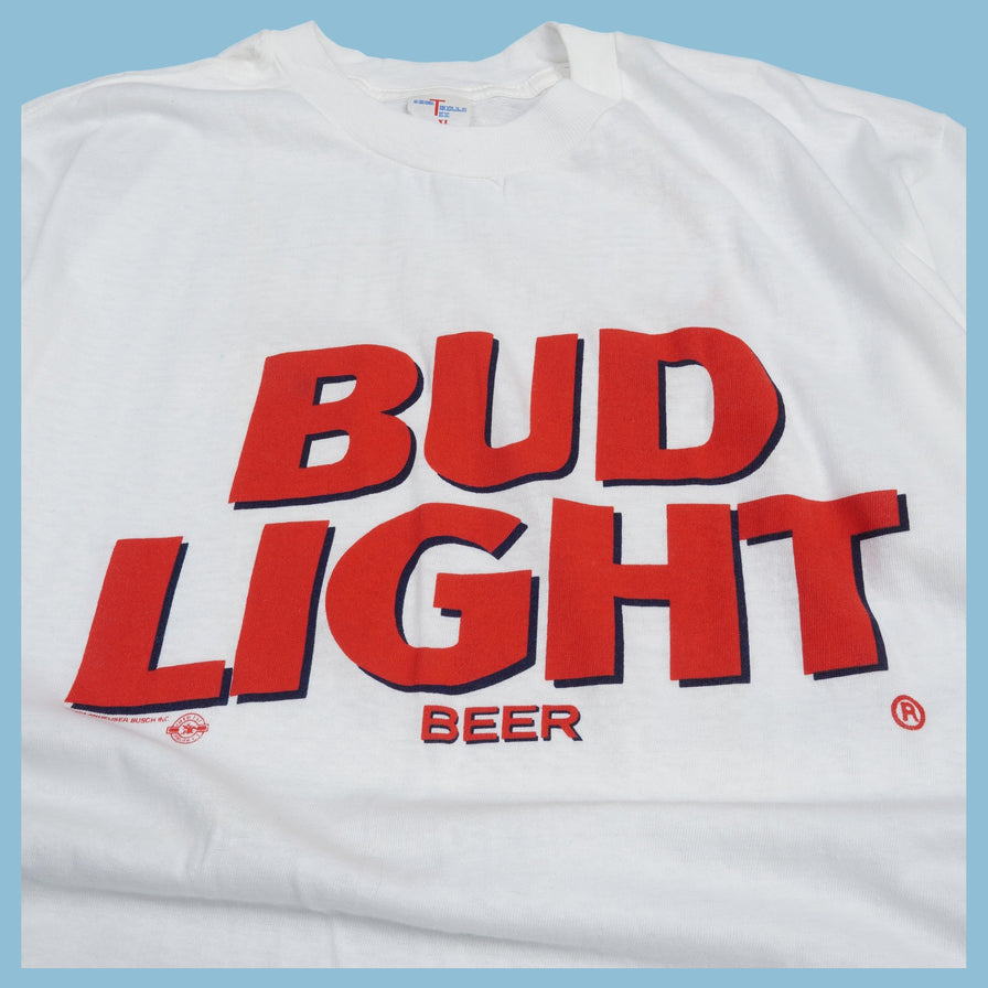 Vintage Short Hills Tee 90s Bud Light Beer T-Shirt - XL - NFF Vintage