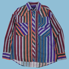 Vintage 80s Sierra Pacific Striped Shirt - L