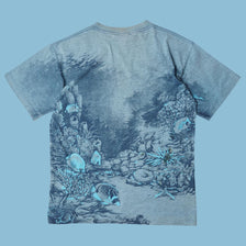 Vintage Signal Sport Y2K Sea Turtle All Over Print T-Shirt - L