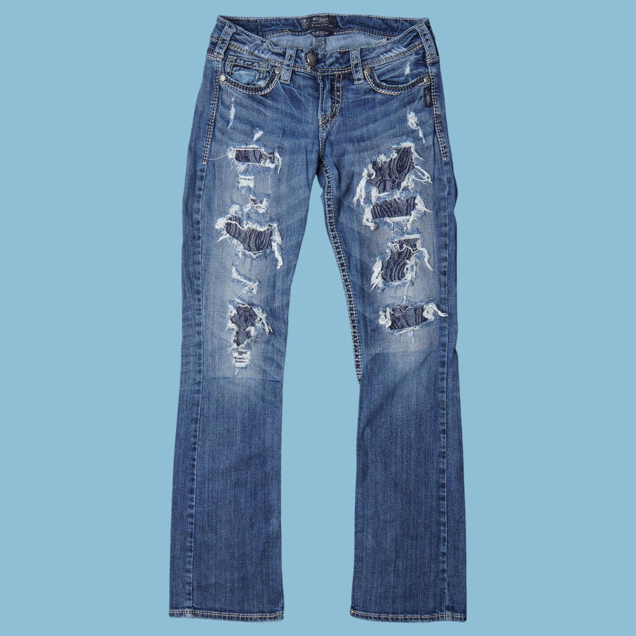 Vintage Silver Jeans Destroyed Denim Jeans - W28/L32