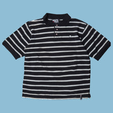 Vintage South Pole 2000s Striped Polo T-Shirt - M