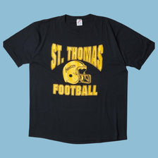 Vintage St. Thomas Aquinas Football T-Shirt - XL