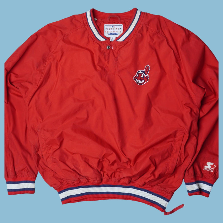 Vintage Starter 90s Cleveland Indians Windbreaker - L