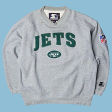 Vintage Starter 90s New York Jets NFL Sweater - L