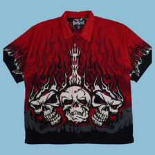 Vintage Steve & Barry's Club Y2K Flame Hemd - XL - NFF Vintage