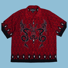 Vintage Steve & Barry's Club Shirt Y2K Dragon Hemd - XL - NFF Vintage