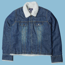 Vintage Steve & Barry's Sherpa Jeansjacke - L