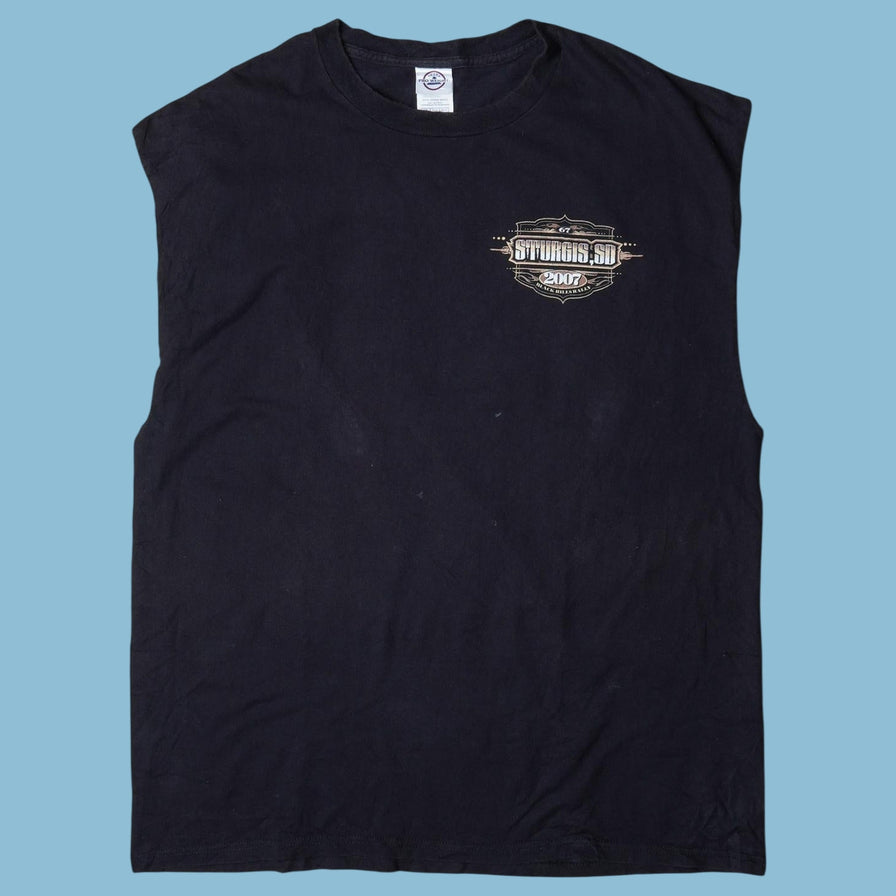 Vintage Sturgis 2000s Motorcycle Rally Sleeveless T-Shirt - XL