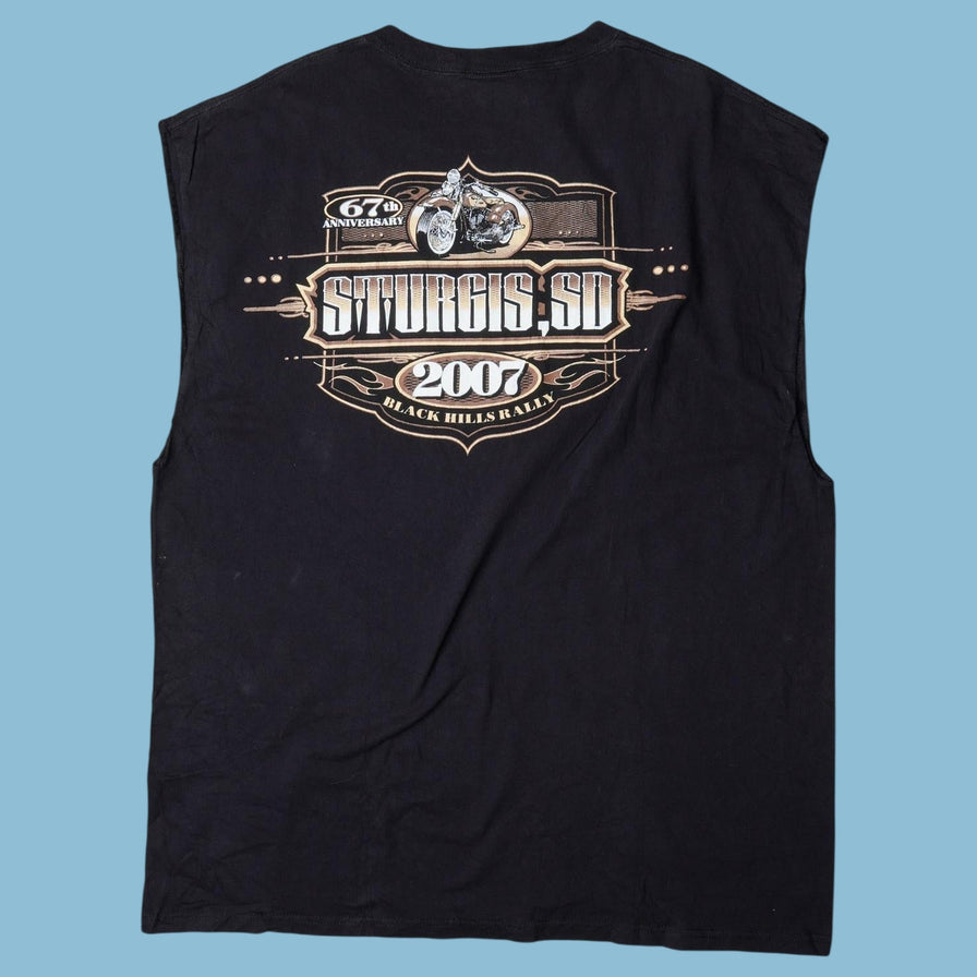 Vintage Sturgis 2000s Motorcycle Rally Sleeveless T-Shirt - XL