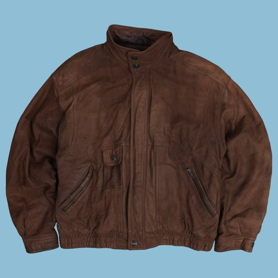 Vintage Thinsulate Bomber Lederjacke - XL - NFF Vintage