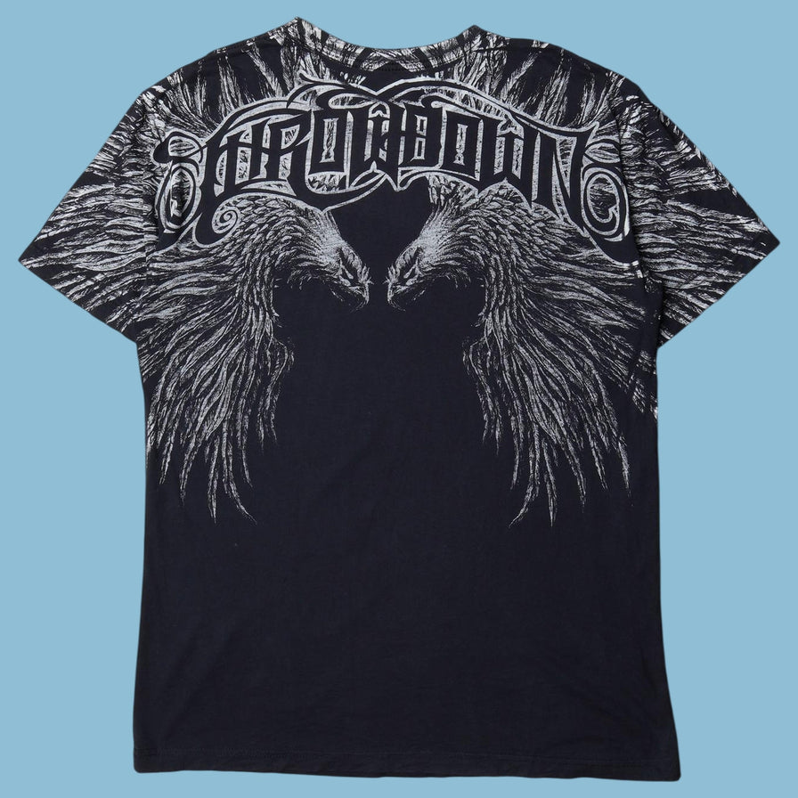 Vintage Throwdown 2000s Skull Graphic T-Shirt - L