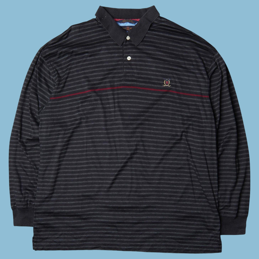 Vintage Tommy Hilfiger 90s Striped Longsleeve Polo - XL