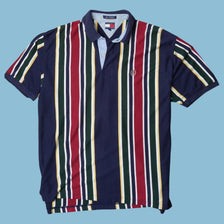 Vintage Tommy Hilfiger 90s Striped Polo - L