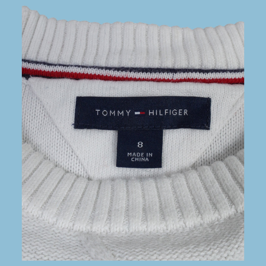 Vintage Tommy Hilfiger Strickkleid Zopfmuster - S - NFF Vintage