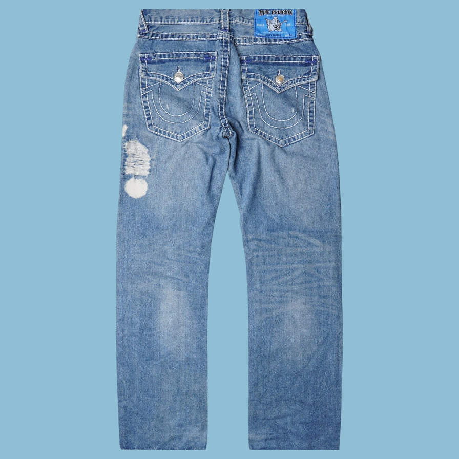 Vintage True Religion 2000s Distressed Jeans - L