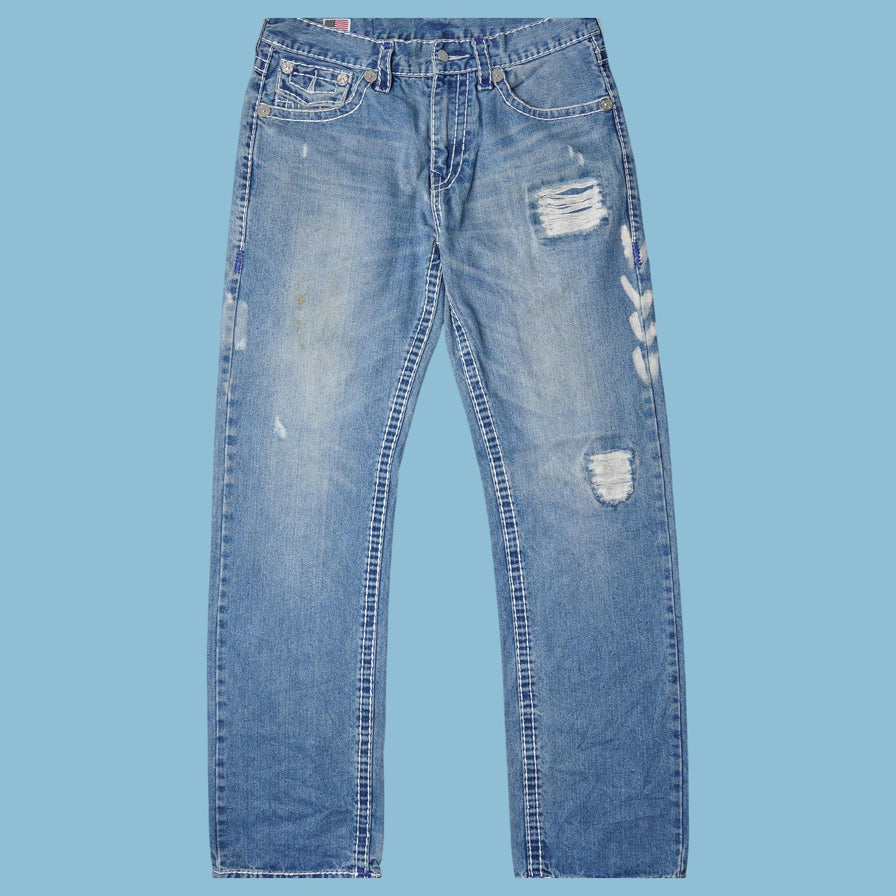 Vintage True Religion 2000s Distressed Jeans - L