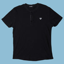 Vintage True Religion Henley T-Shirt - M