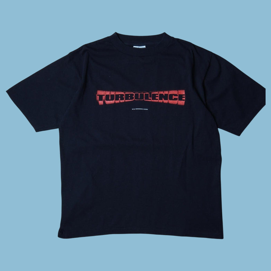 Vintage Turbulence 90s Movie Promo T-Shirt - L