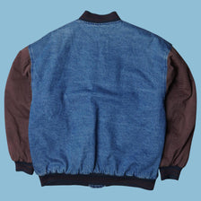 Vintage Vintage 90s Denim Varsity Jacke - M