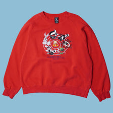 Vintage Warner Bros 90s Looney Tunes Embroidered Sweater - M