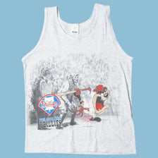 Vintage Warner Bros 90s Philadelphia Phillies Taz Tank Top - M