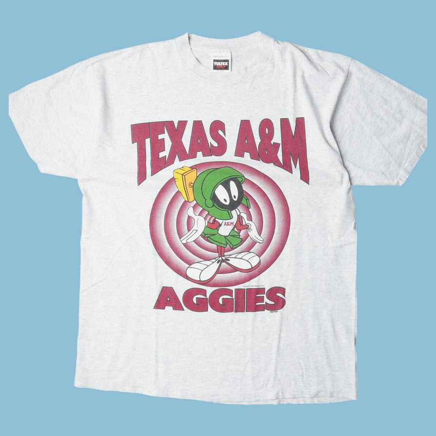 Vintage Warner Bros 90s Texas A&M Aggies Marvin the Martian T-Shirt - XL