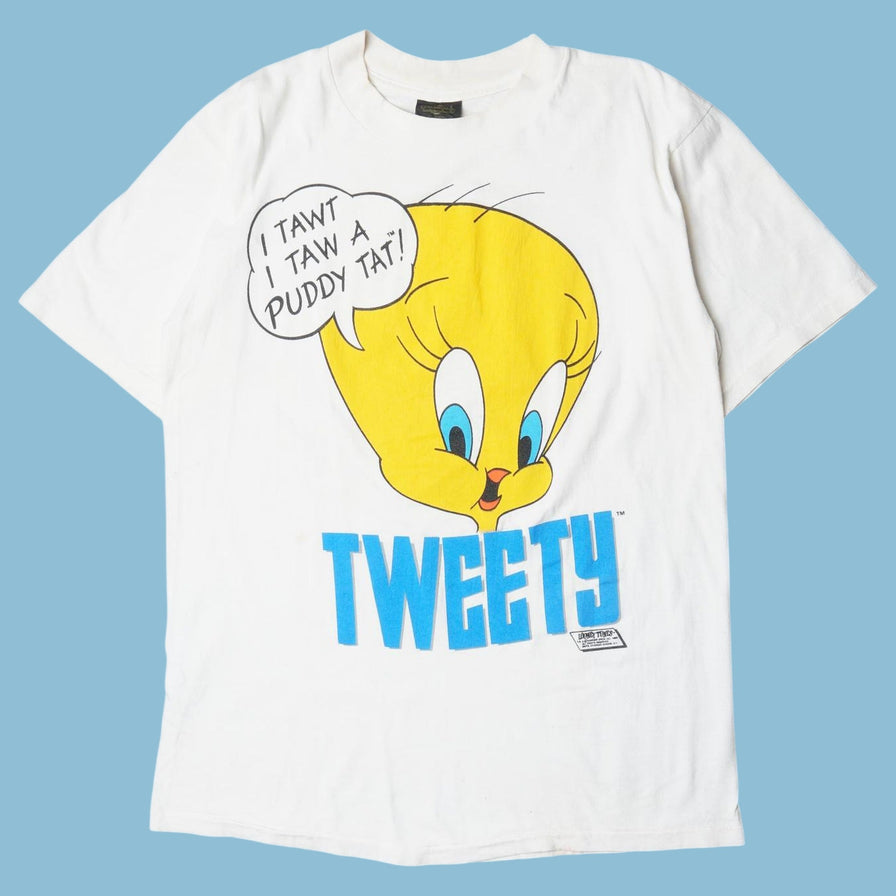 Vintage Warner Bros 90s Tweety T-Shirt - L