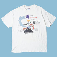Vintage Warner Bros 90s Unisys Six Flags Road Runner T-Shirt - L