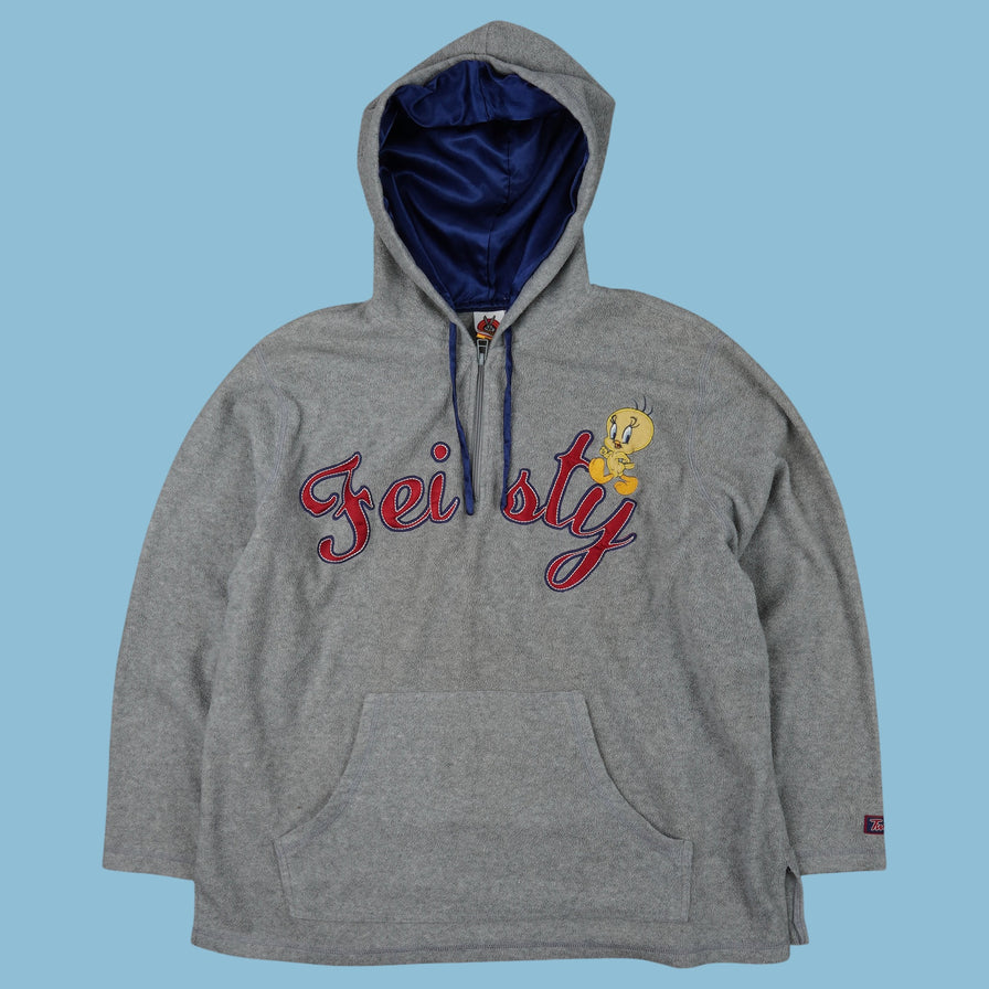 Vintage Warner Bros Looney Tunes Tweety Fleece Hoodie - 2XL