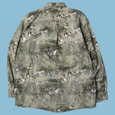 Vintage Woods & Water Duck Print Shirt - M