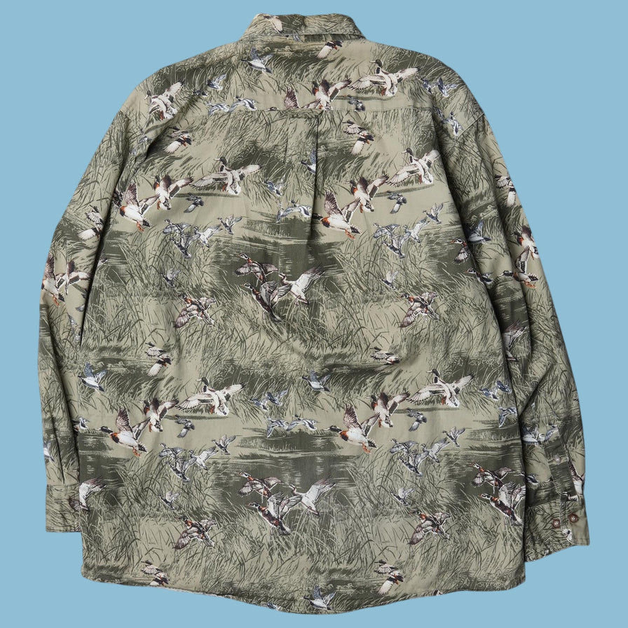 Vintage Woods & Water Enten-Print Hemd - M