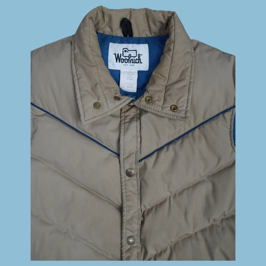 Vintage 80s Woolrich Puffer Weste Jacke - M - NFF Vintage