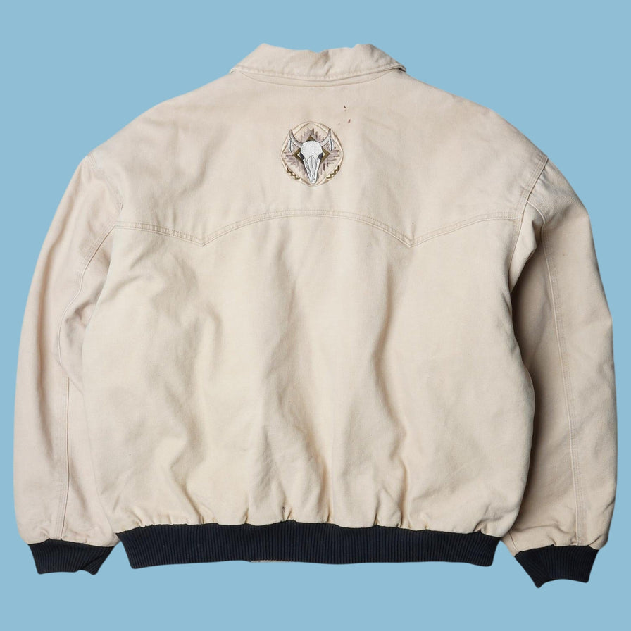 Vintage Workwear 90s Skull Embroidery Jacke - XL
