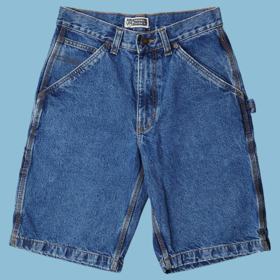 Vintage Route 66 Workwear Denim Carpenter Shorts - S