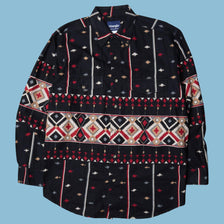 Vintage Wrangler 90s Western Aztec Shirt - L