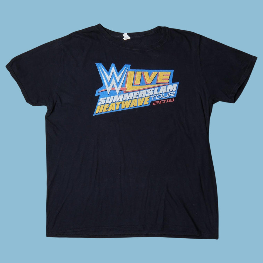 Vintage WWE Live Summerslam Heatwave Tour 2018 T-Shirt - XL