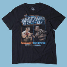 Vintage WWE WrestleMania XXVIII John Cena vs The Rock T-Shirt - M