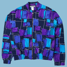 Vintage Y2K Abstract Print Bomberjacke - S