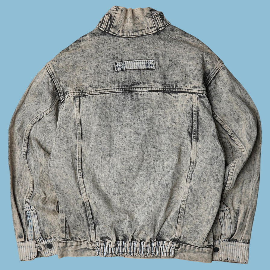 Vintage Y2K Acid Wash Jeansjacke - M