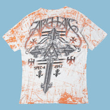 Vintage Y2K Archaic Cross Graphic T-Shirt - L