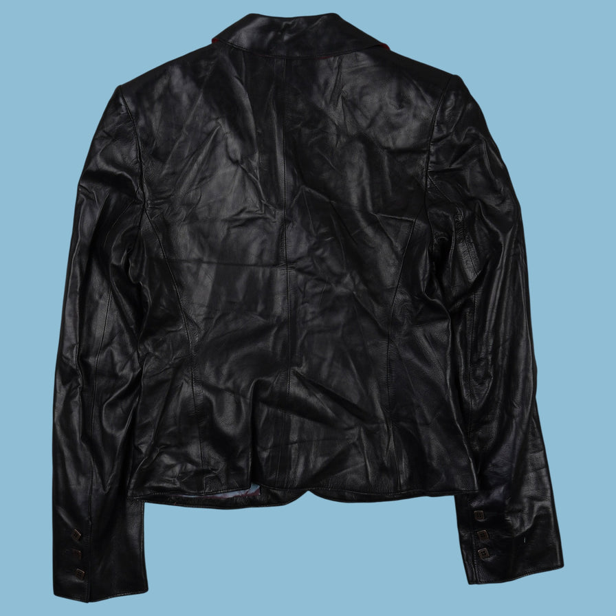 Vintage Y2K Balmain Paris Lederjacke - S