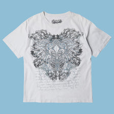 Vintage Y2K Celtic Cross Graphic T-Shirt - L